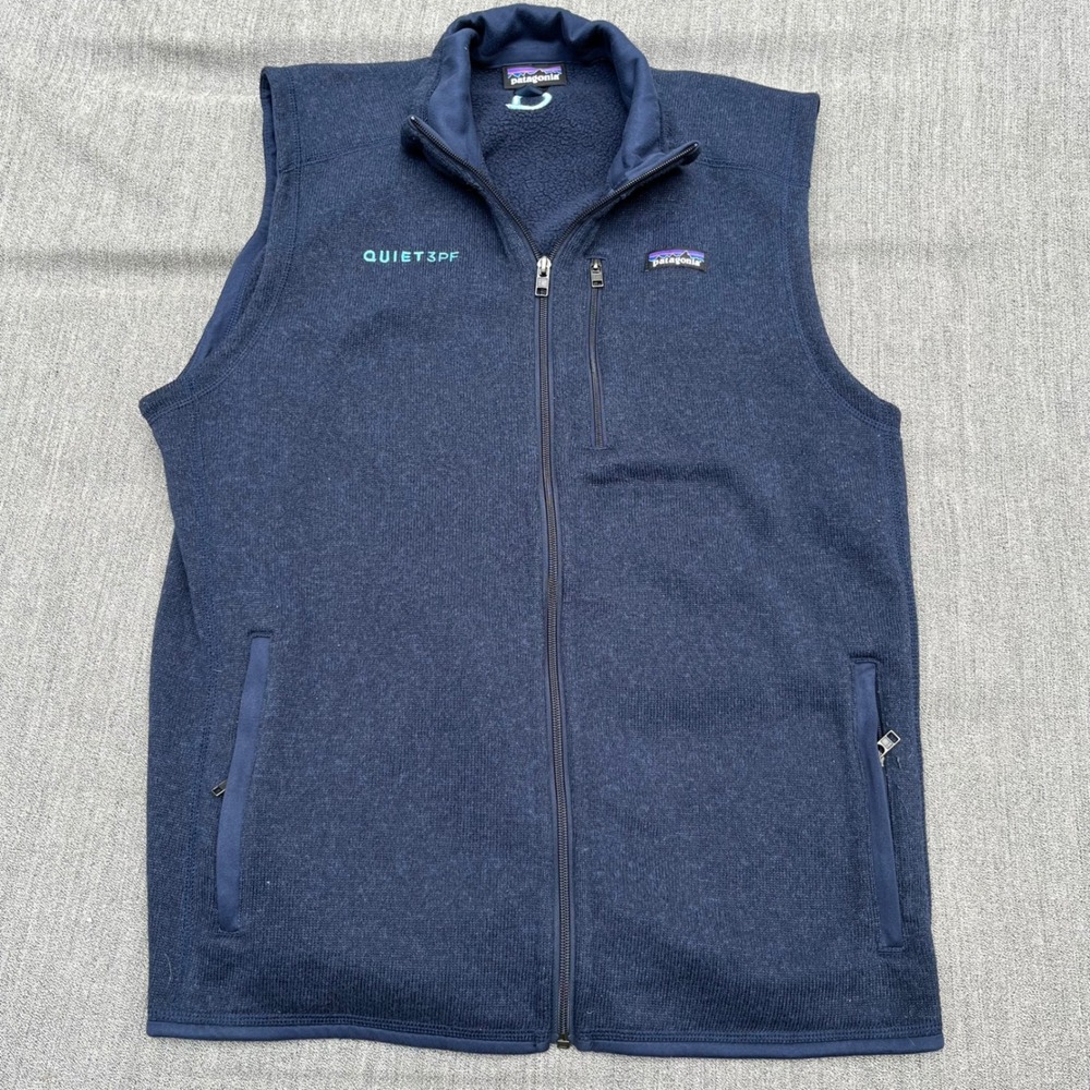 Patagonia Better Sweater Vest Mens Large New Navy Full Zip Fleece 25882 FA19